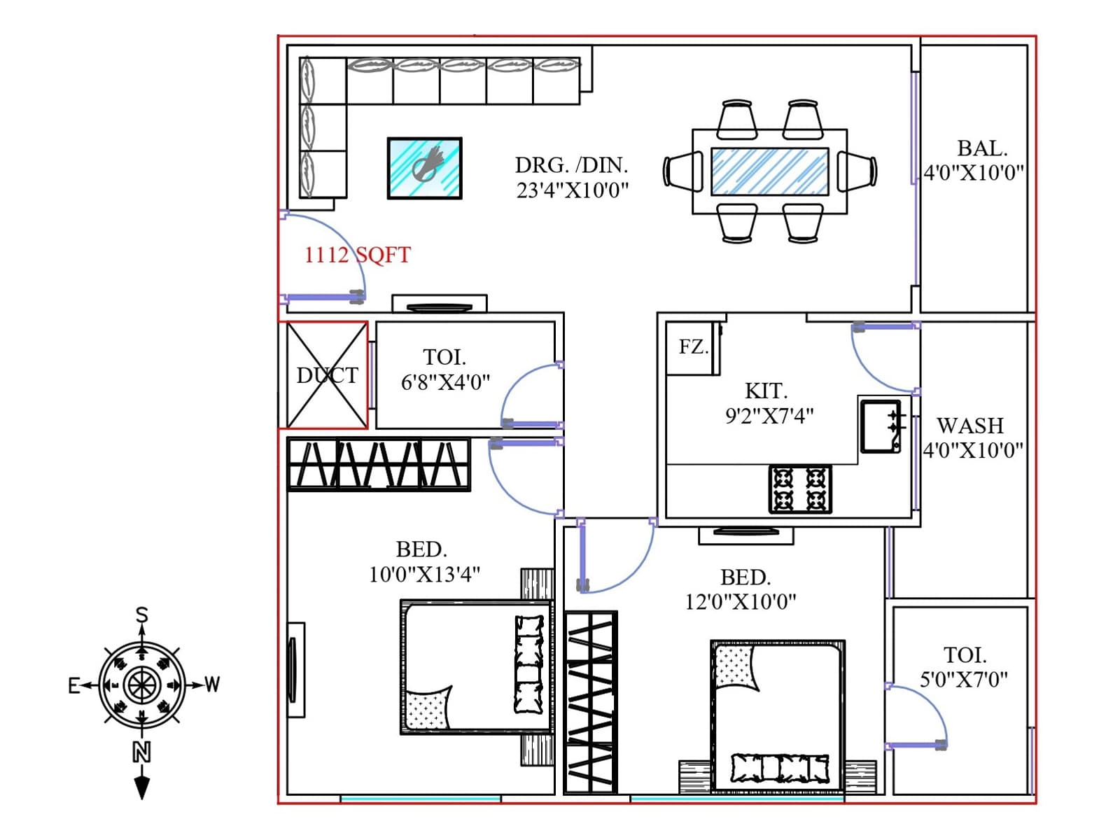 Sarthak Galaxy 2 floor plan layout